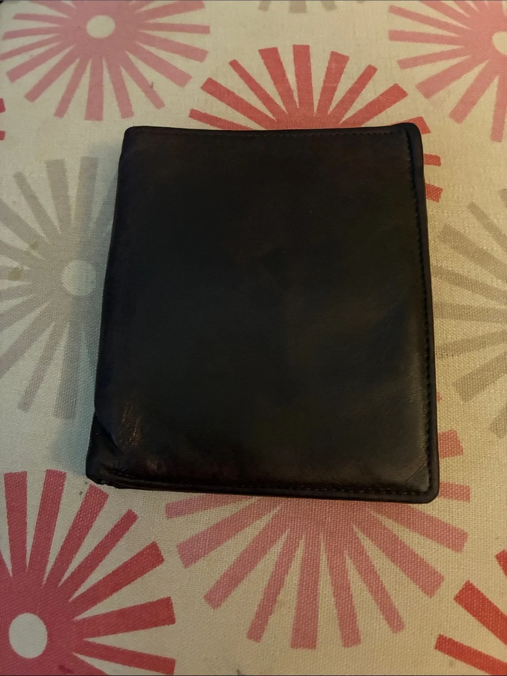 RBM Vintage Classic Men's Soft Black Genuine Leather Bifold Wallet No Rips